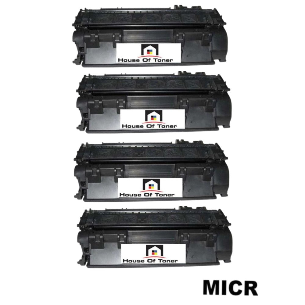 Compatible Toner Cartridge Replacement for HP CF280A (80A) Black (2.5K YLD) W/Micr (4-Pack) Compatible Toner Cartridge Replacement for HP CF280A (80A) Black (2.5K YLD) W/Micr (4-Pack)