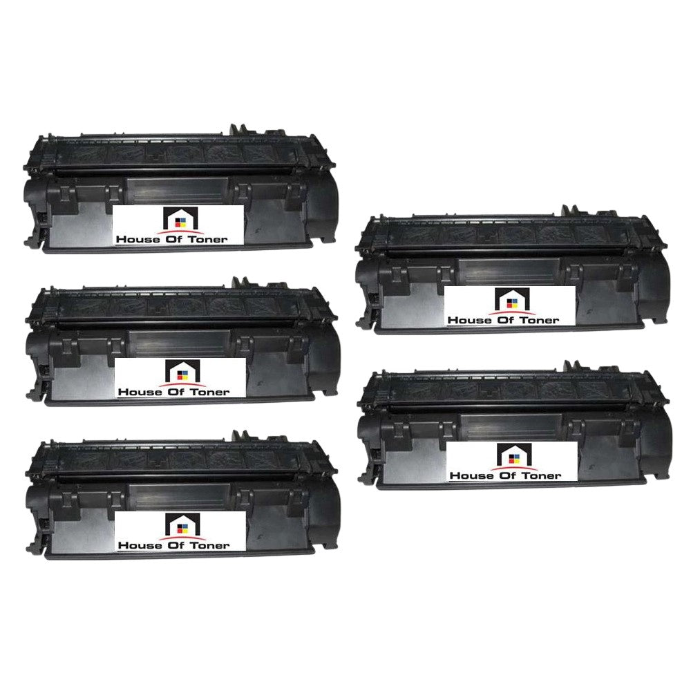 Compatible Toner Cartridge Replacement for HP CF280A (80A) Black (2.5K YLD) 5-Pack Compatible Toner Cartridge Replacement for HP CF280A (80A) Black (2.5K YLD) 5-Pack
