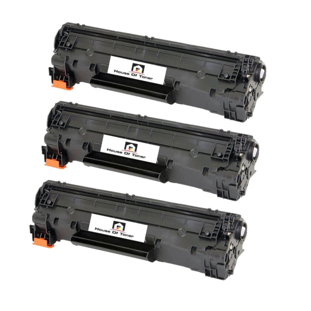 Compatible Toner Cartridge Replacement For HP CF283X (83X) High Yield Black (2.2K YLD) 3-Pack Compatible Toner Cartridge Replacement For HP CF283X (83X) High Yield Black (2.2K YLD) 3-Pack