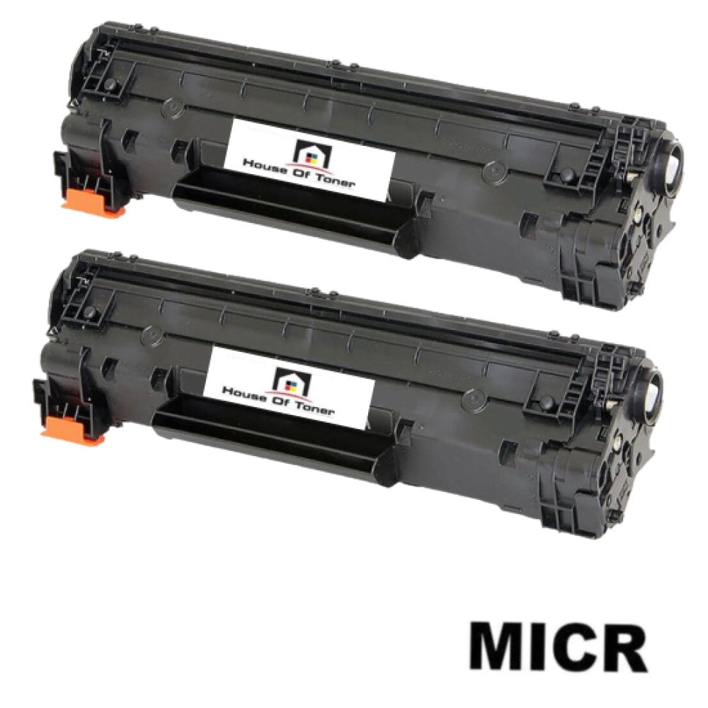 Compatible Toner Cartridge Replacement for HP CF283A (83A) Black (1.5K YLD) 2-Pack (W/Micr) Compatible Toner Cartridge Replacement for HP CF283A (83A) Black (1.5K YLD) 2-Pack (W/Micr)