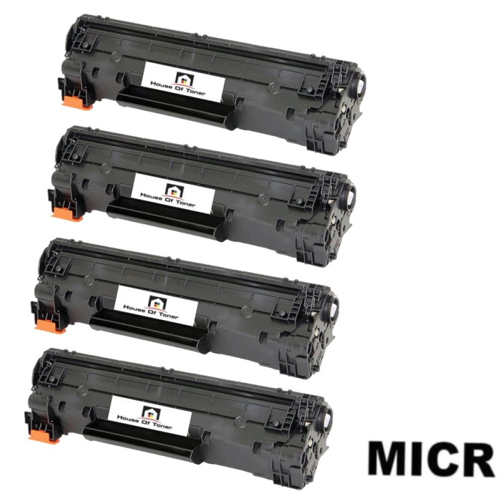 Compatible Toner Cartridge Replacement For HP CF283A (83A) Black (1.5K YLD) 4-Pack (W/Micr) Compatible Toner Cartridge Replacement For HP CF283A (83A) Black (1.5K YLD) 4-Pack (W/Micr)