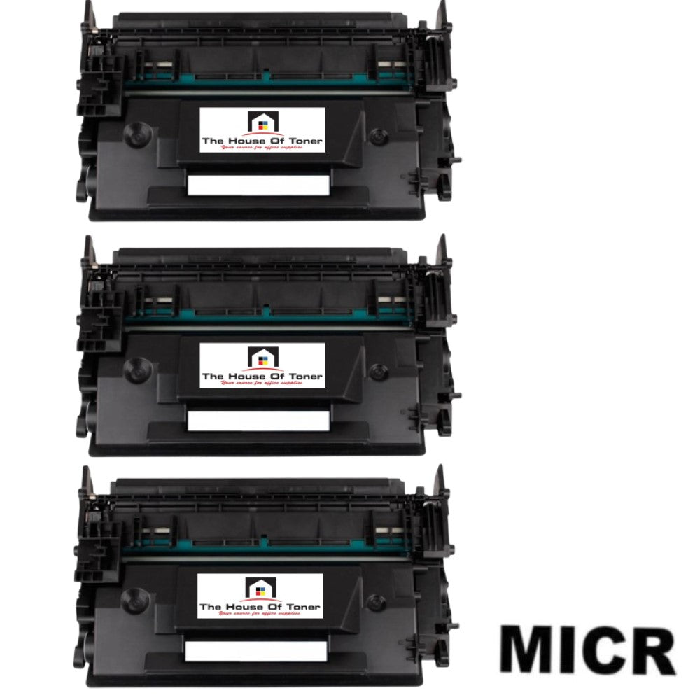 Compatible Toner Cartridge Replacement for HP CF287X (87X) High Yield (18K YLD) 3-Pack (W/Micr) Compatible Toner Cartridge Replacement for HP CF287X (87X) High Yield (18K YLD) 3-Pack (W/Micr)