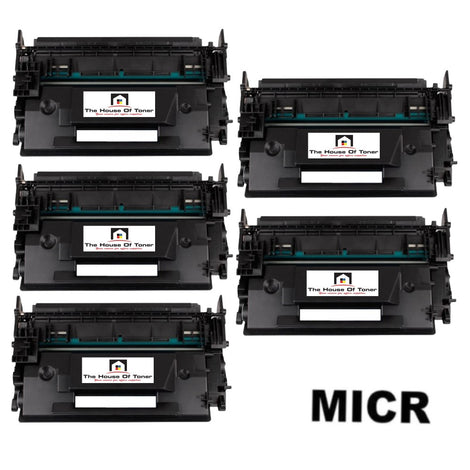 Compatible Toner Cartridge Replacement for HP CF287X (87X) High Yield (18K YLD) 5-Pack (W/Micr)