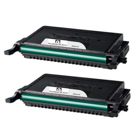 Compatible Toner Cartridge Replacement for SAMSUNG CLP-K660B (CLPK660B) High Yield Black (5.5K YLD) 2-Pack