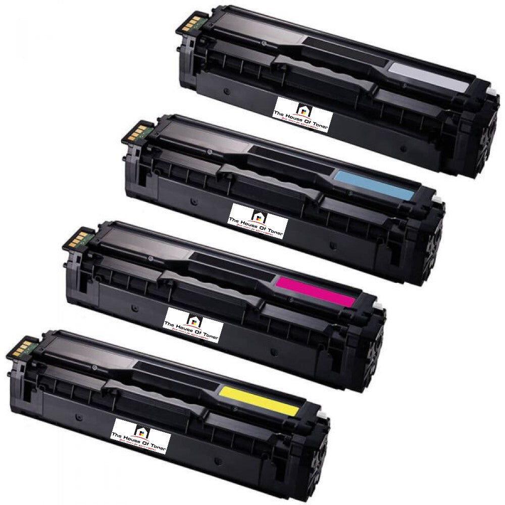 Compatible Toner Cartridge Replacement for SAMSUNG CLT-K504S, CLT-Y504S, CLT-M504S, CLT-C504S (CLTK504S, CLTY504S, CLTM504S, CLTC504S) Black, Cyan, Yellow, Magenta (2.5K YLD) 4-Pack Compatible Toner Cartridge Replacement for SAMSUNG CLT-K504S, CLT-Y504S, CLT-M504S, CLT-C504S (CLTK504S, CLTY504S, CLTM504S, CLTC504S) Black, Cyan, Yellow, Magenta (2.5K YLD) 4-Pack