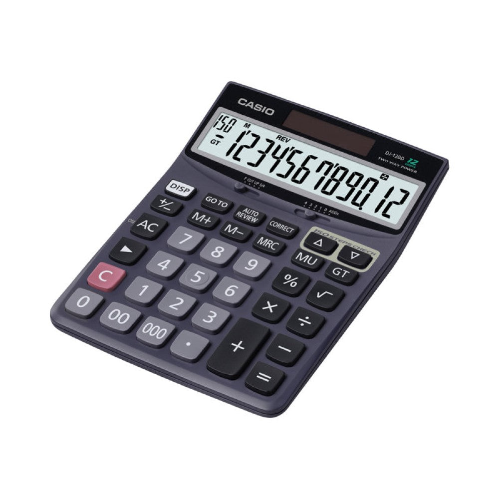 CSODJ120D Casio DJ-120D - Desktop calculator - 12 digits - solar panel, battery CSODJ120D Casio DJ-120D - Desktop calculator - 12 digits - solar panel, battery