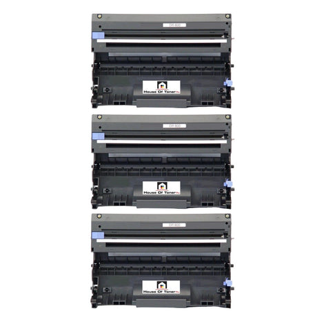 Compatible Drum Unit Replacement For BROTHER DR600 (DR-600) Black (3-Pack)
