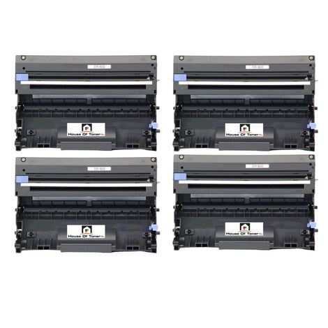 Compatible Drum Unit Replacement For BROTHER DR600 (DR-600) Black (4-Pack)