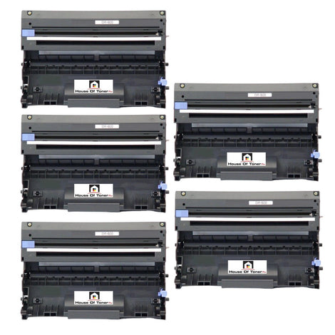 Compatible Drum Unit Replacement For BROTHER DR600 (DR-600) Black (5-Pack)