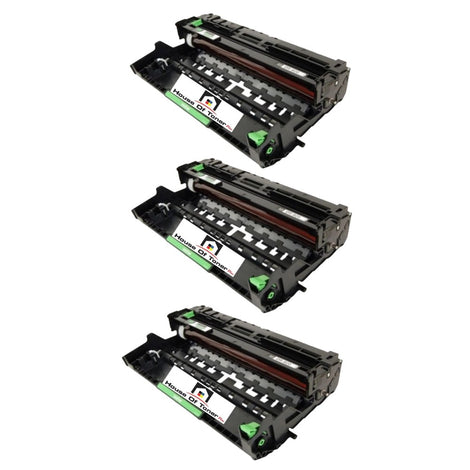 Compatible Drum Unit Replacement for BROTHER DR820 (DR-820) Black (3-Pack)