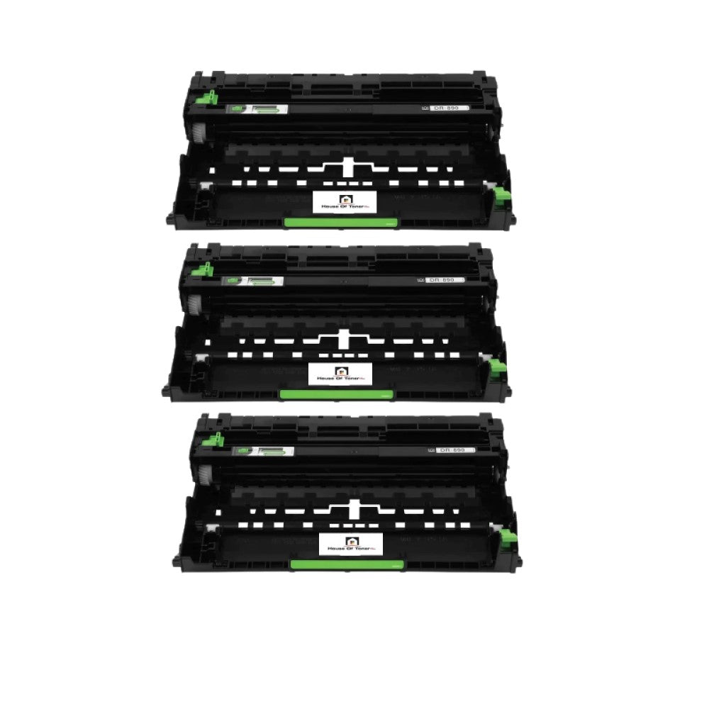 Compatible Drum Unit Replacement For Brother DR890 (DR-890) Black (3-Pack) Compatible Drum Unit Replacement For Brother DR890 (DR-890) Black (3-Pack)