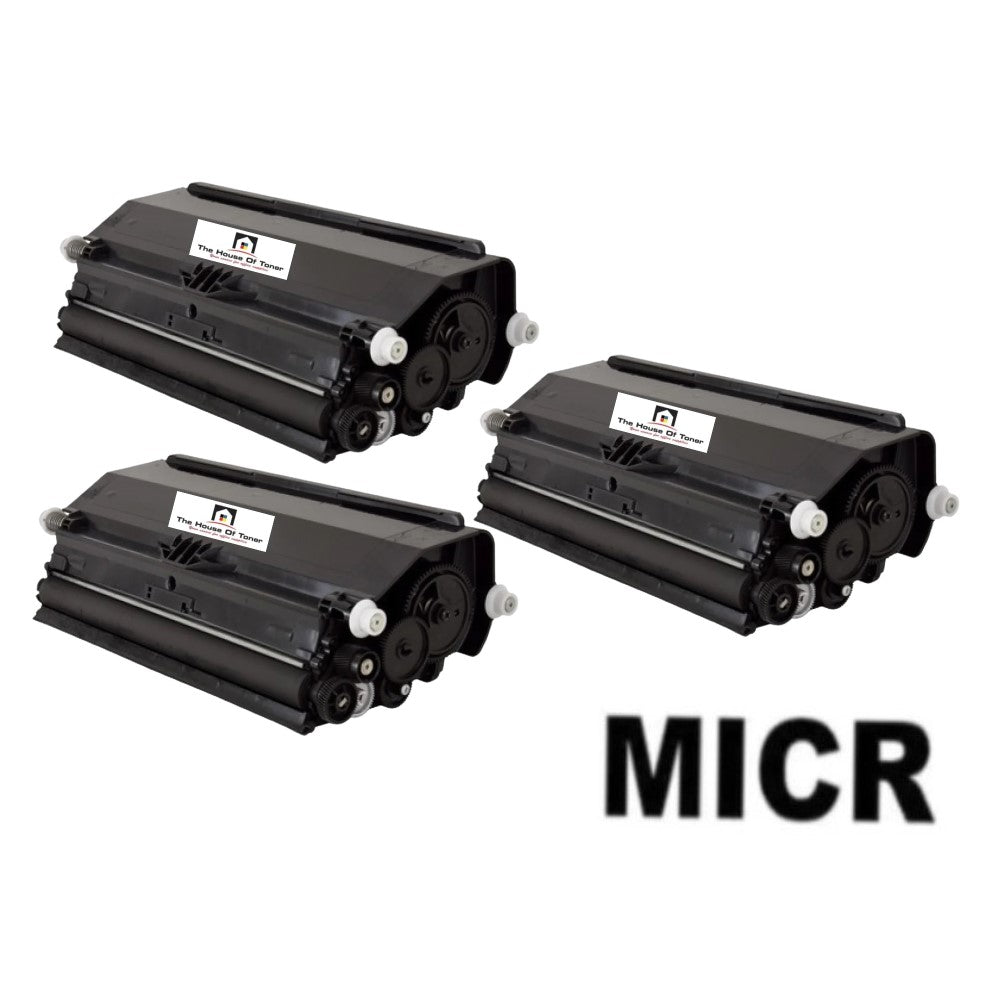 Compatible Toner Cartridge Replacement for Lexmark E460X21A (Black) 15K YLD (W/MICR) 3-Pack Compatible Toner Cartridge Replacement for Lexmark E460X21A (Black) 15K YLD (W/MICR) 3-Pack