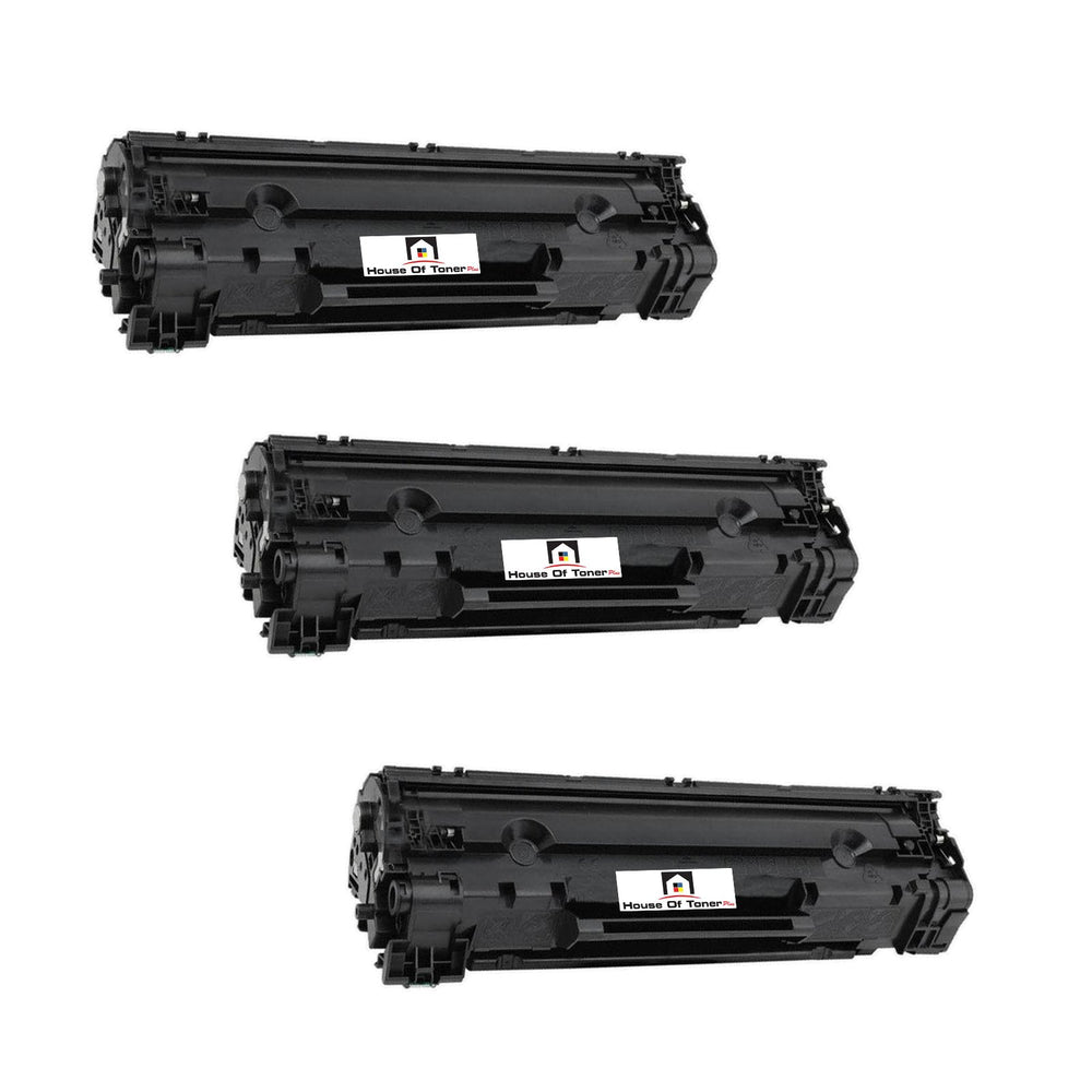 Compatible Toner Cartridge Replacement for HP CE285A (85A) Black (1.6K) 3-Pack Compatible Toner Cartridge Replacement for HP CE285A (85A) Black (1.6K) 3-Pack