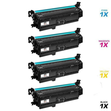 HP 1) CE400X, 1) CE401A, 1) CE402A, 1) CE403A (COMPATIBLE) 4 PACK