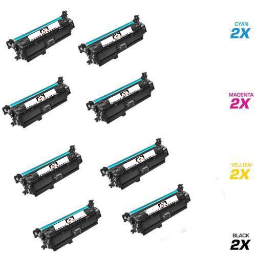 HP 2) CE400X, 2) CE401A, 2) CE402A, 2) CE403A (COMPATIBLE) 8 PACK HP 2) CE400X, 2) CE401A, 2) CE402A, 2) CE403A (COMPATIBLE) 8 PACK
