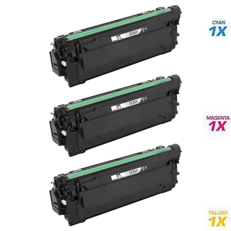 HP 1) CF361X, 1) CF363X, 1) CF362X  (COMPATIBLE) 3 PACK