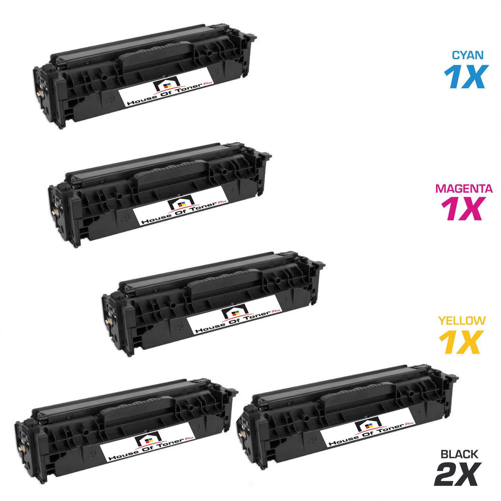 HP 2) CF380X, 1) CF381A, 1) CF382A, 1) CF383A (COMPATIBLE) 5 PACK HP 2) CF380X, 1) CF381A, 1) CF382A, 1) CF383A (COMPATIBLE) 5 PACK