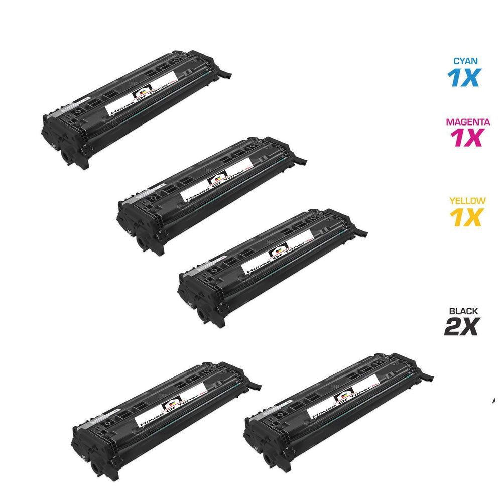 HP 2) Q6000A, 1) Q6001A, 1) Q6002A, 1) Q6003A (COMPATIBLE) 5 PACK HP 2) Q6000A, 1) Q6001A, 1) Q6002A, 1) Q6003A (COMPATIBLE) 5 PACK