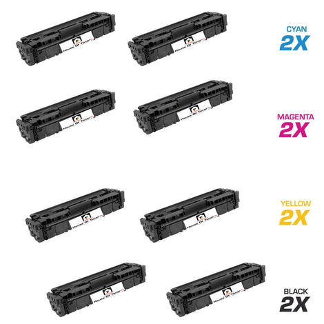 HP 2) CE410A, 2) CE411A,2) CE412A,2) CE413A (COMPATIBLE) 8 PACK