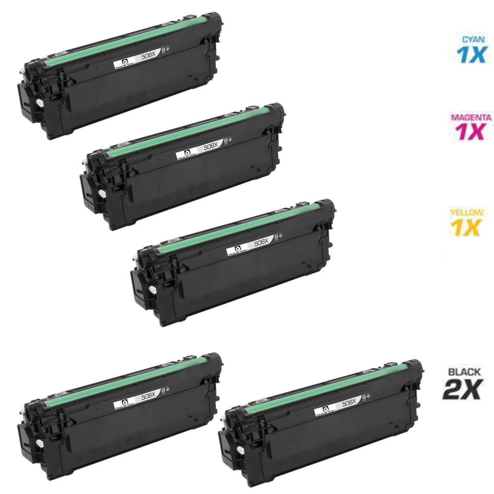 HP  2) CF360X, 1) CF361X, 1) CF363X, 1) CF362X  (COMPATIBLE) 5 PACK HP  2) CF360X, 1) CF361X, 1) CF363X, 1) CF362X  (COMPATIBLE) 5 PACK