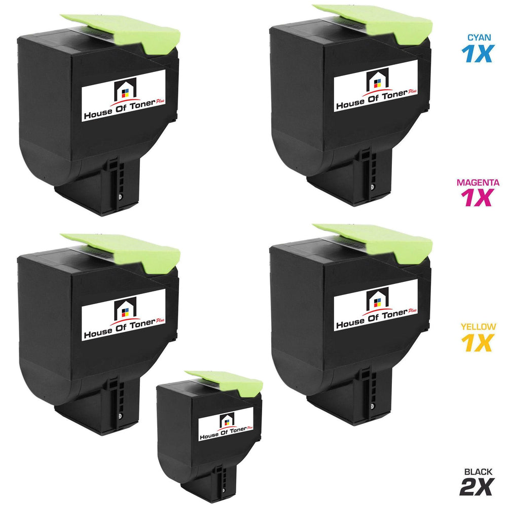 LEXMARK 2) 70C1HK0, 1) 70C1HM0,1) 70C1HC0, 1) 70C1HY0 (COMPATIBLE) 5 PACK LEXMARK 2) 70C1HK0, 1) 70C1HM0,1) 70C1HC0, 1) 70C1HY0 (COMPATIBLE) 5 PACK