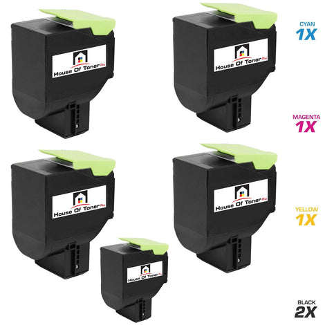 LEXMARK 2) 70C1HK0, 1) 70C1HM0,1) 70C1HC0, 1) 70C1HY0 (COMPATIBLE) 5 PACK