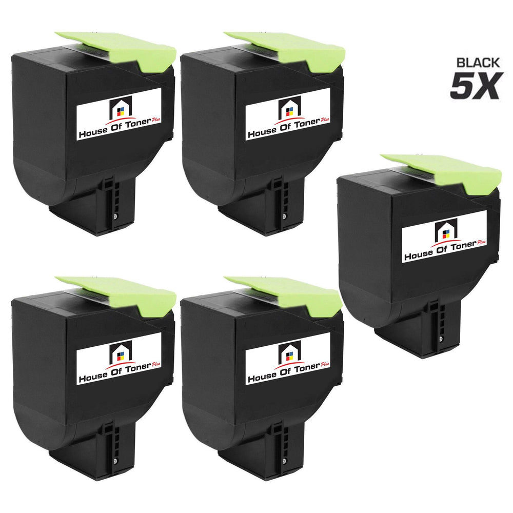 Compatible Toner Cartridge Replacement for LEXMARK 80C1SK0 (5 PACK) TONER CARTRIDGE Compatible Toner Cartridge Replacement for LEXMARK 80C1SK0 (5 PACK) TONER CARTRIDGE