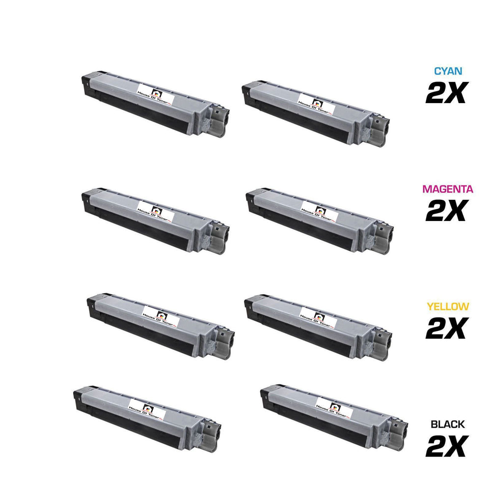 OKIDATA 2) 44059112, 2) 44059111, 2) 44059110, 2) 44059109 (COMPATIBLE) 8 PACK OKIDATA 2) 44059112, 2) 44059111, 2) 44059110, 2) 44059109 (COMPATIBLE) 8 PACK