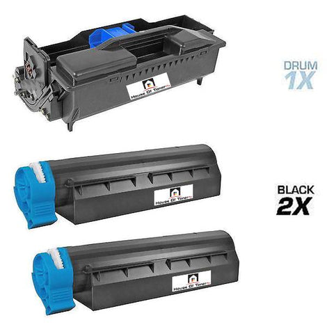 OKIDATA 2) 44574901, 1) 4474301 (COMPATIBLE) 3 PACK
