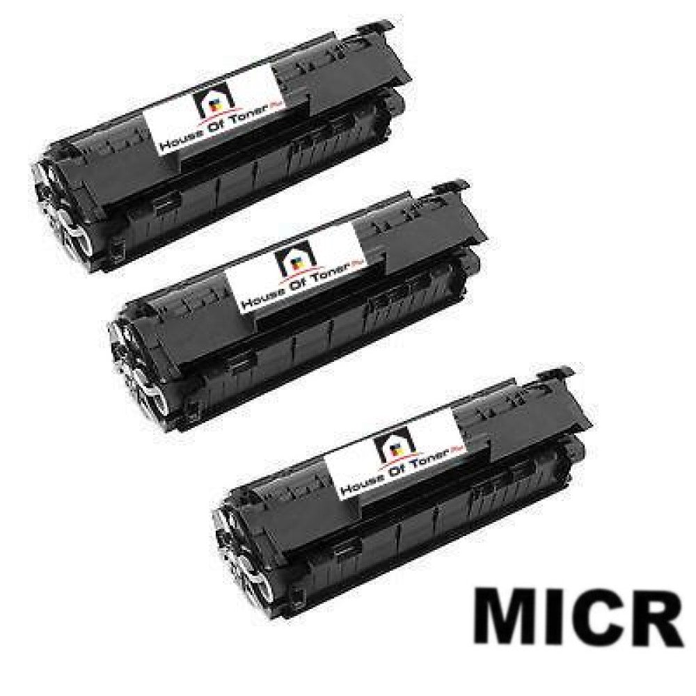 Compatible Toner Cartridge Replacement for HP Q2612A (12A) Black (2K YLD) 3-Pack ( W/MICR) Compatible Toner Cartridge Replacement for HP Q2612A (12A) Black (2K YLD) 3-Pack ( W/MICR)