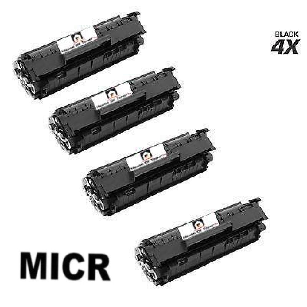 Compatible Toner Cartridge Replacement for HP Q2612A (12A) Black (2K YLD) 4-Pack ( W/MICR) Compatible Toner Cartridge Replacement for HP Q2612A (12A) Black (2K YLD) 4-Pack ( W/MICR)