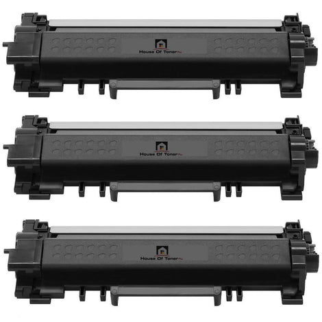 Compatible Toner Cartridge Replacement for BROTHER TN760 (TN-760) High Yield Black (3-Pack)