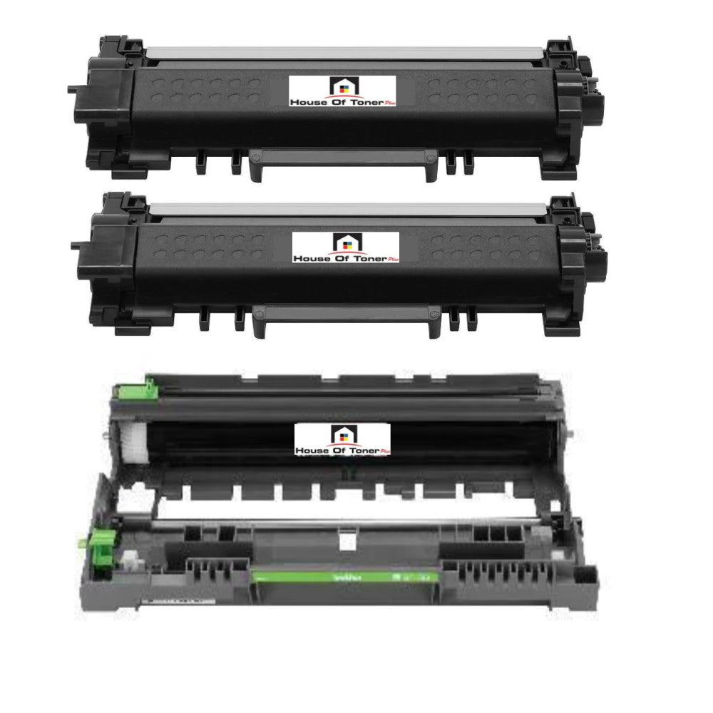 TCT Premium Compatible Toner Cartridge and Drum Unit Replacement for  Brother TN760 DR730 Works with Brother HL-L2350DW L2370DW, DCP-L2550DW