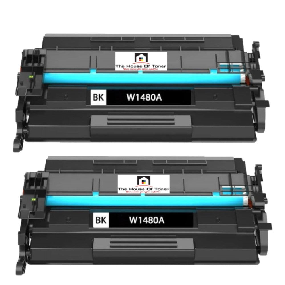 Compatible Toner Cartridge Replacement For HP W1480A (148A) Black (2.9K YLD) W/New Chip (2-Pack) Compatible Toner Cartridge Replacement For HP W1480A (148A) Black (2.9K YLD) W/New Chip (2-Pack)
