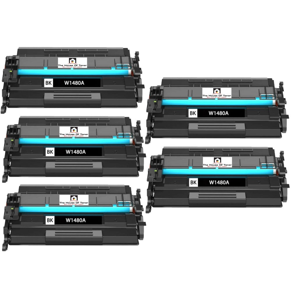 Compatible Toner Cartridge Replacement For HP W1480A (148A) Black (10K YLD) W/New OEM Chip (5-Pack) Compatible Toner Cartridge Replacement For HP W1480A (148A) Black (10K YLD) W/New OEM Chip (5-Pack)