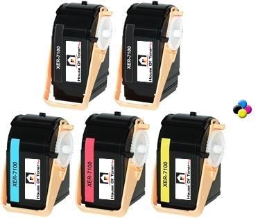 XEROX 2) 106R02605, 1) 106R02599, 1) 106R02600, 1) 106R02601 (COMPATIBLE) 5 PACK XEROX 2) 106R02605, 1) 106R02599, 1) 106R02600, 1) 106R02601 (COMPATIBLE) 5 PACK