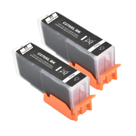 Compatible Ink Cartridge Replacement for CANON 0319C001 (PGI-270XL) Black (500 YLD) 2-Pack
