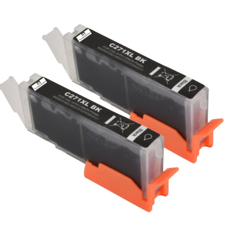 Compatible Ink Cartridge Replacement for CANON 0336C001 (CLI-271XL) Black (300 YLD) 2-Pack