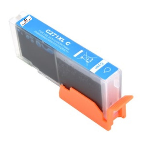 Compatible Ink Cartridge Replacement for CANON 0337C001 (CLI-271XLC) Cyan (300 YLD)