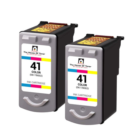 Compatible Ink Cartridge Replacement for CANON 0617B002 (CL-41) Tri-Color (310 YLD) 2-Pack