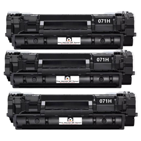 Compatible Toner Cartridge Replacement For CANON 5646C001 (071H) Black (2.5K YLD) 3-Pack