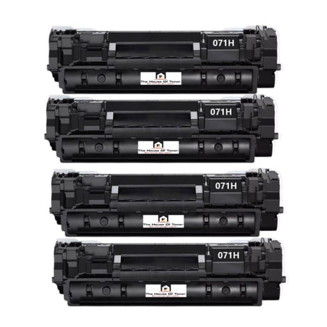 Compatible Toner Cartridge Replacement For CANON 5646C001 (071H) Black (2.5K YLD) 4-Pack