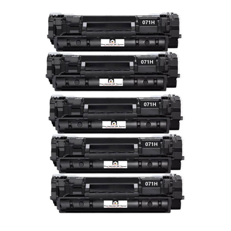 Compatible Toner Cartridge Replacement For CANON 5646C001 (071H) Black (2.5K YLD) 5-Pack