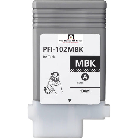 Compatible Ink Cartridge Replacement For CANON 0894B001 (PFI-102MBK) Matte Black (130 ML)