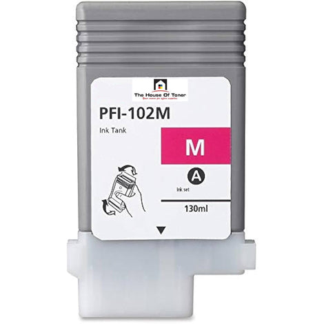 Compatible Ink Cartridge Replacement For CANON 0897B001 (PFI-102M) Magenta (130 ML)