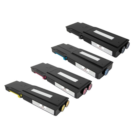 Compatible Toner Cartridge Replacement for XEROX 1) 106R02747, 1) 106R02744, 1) 106R02745, 1) 106R02746 (Black, Cyan, Magenta, Yellow) 7.5K YLD (4-Pack)
