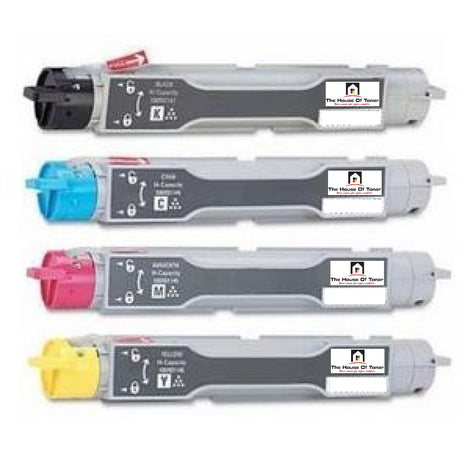 Compatible Toner Cartridge Replacement for XEROX 106R01144, 106R01145, 106R01146, 106R01147 (Yellow, Magenta, Cyan, Black) 10K YLD (4-Pack)