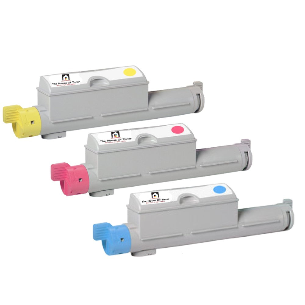 Compatible Toner Cartridge Replacement for XEROX 1) 106R01218, 1) 106R01219, 1) 106R01220 (Cyan, Magenta, Yellow) 12K YLD (3-Pack)