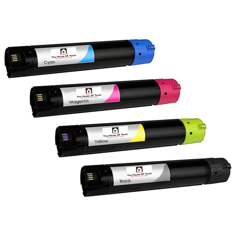 Compatible Toner Cartridge Replacement for XEROX 1) 106R01510, 1) 106R01507, 1) 106R01508, 1) 106R01509  (Black, Cyan, Yellow, Magenta) 18K YLD-Black, 12K YLD- Color (4-Pack)