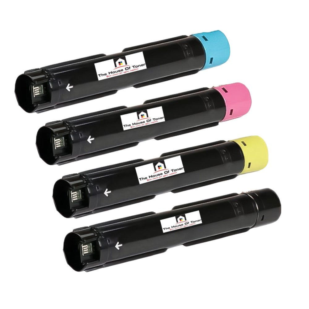 Compatible Toner Cartridge Replacement for XEROX 106R03737, 106R03738, 106R03739, 106R03740 (Black, Cyan, Magenta, Yellow) 23.6K YLD-Black, 16.5K YLD- Color (4-Pack)